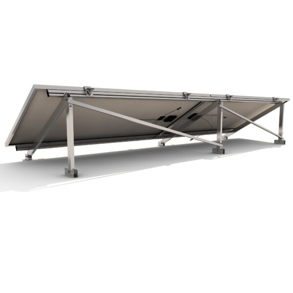 Estructura Inclinada Soporte Placas Solares en Horizontal 09H