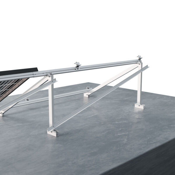 Estructura Inclinada Soporte Placas Solares en Horizontal 09H