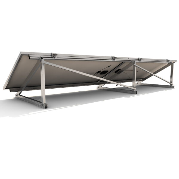 Estructura Inclinada Soporte Placas Solares en Horizontal 11H