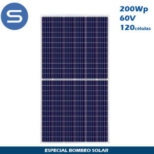 Placa Solar SCL 200Wp 60V Especial Bombeo Solar