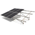 Soporte inclinado para terreno en filas de 2 módulos en vertical 31V