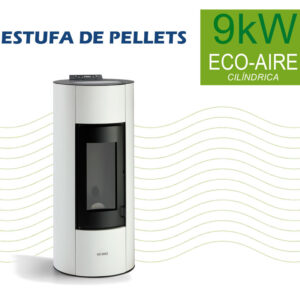 Estufa de Pellets 9kW Eco-Aire Cilíndrica