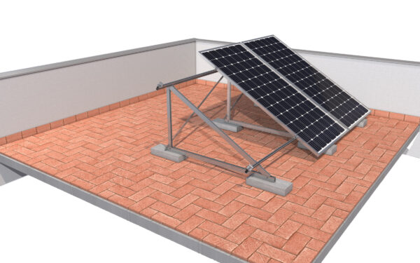 Estructura Inclinada Soporte Placas Solares hasta 72 Células 11V