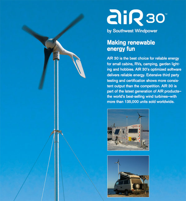 Aerogenerador Air 30 Land 24v