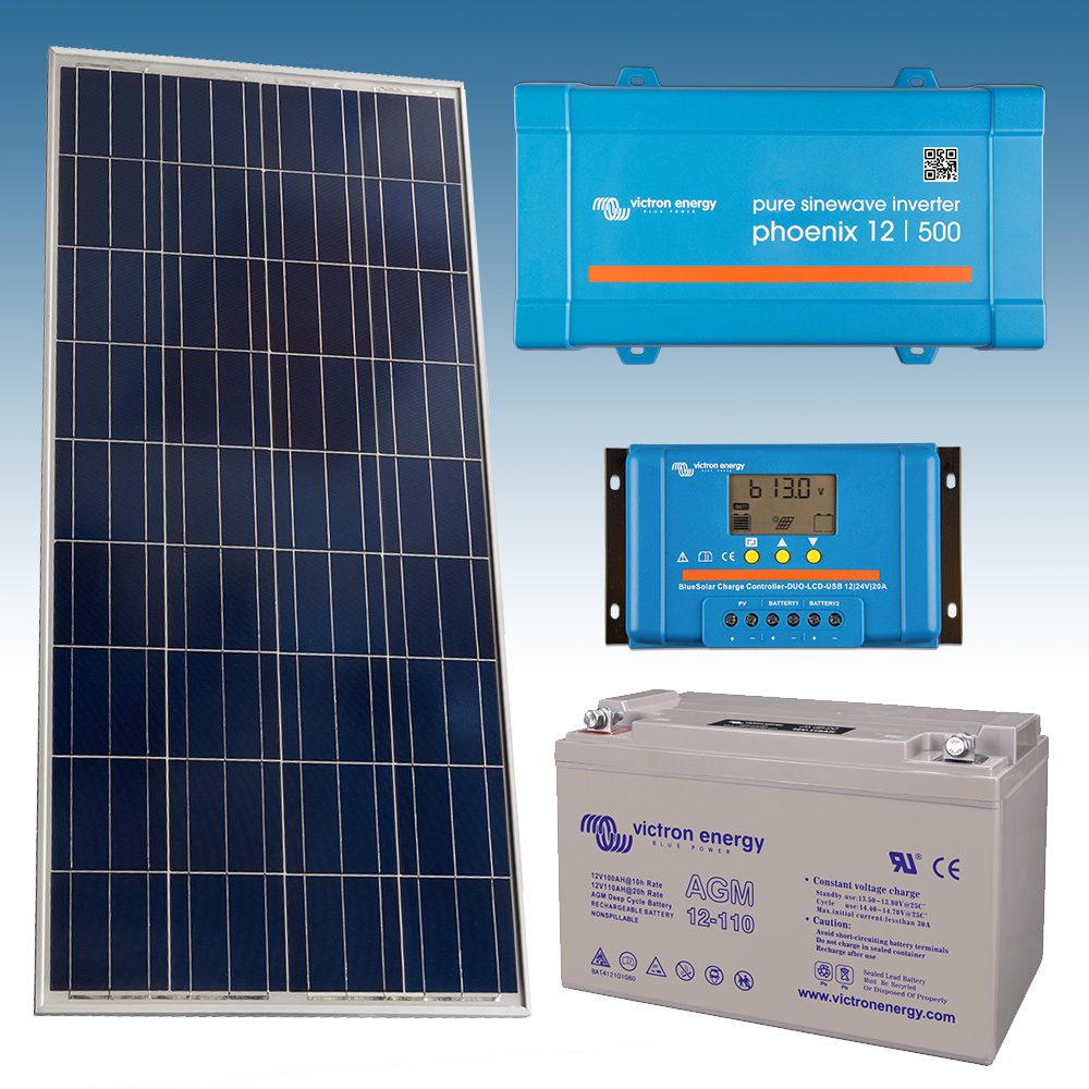 Kit Solar Fotovoltaico 500Wh/dia Victron Energy
