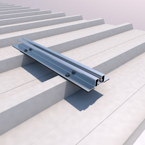 Soporte Coplanar Microrail para Placas Solares para Cubierta Metálica 05V