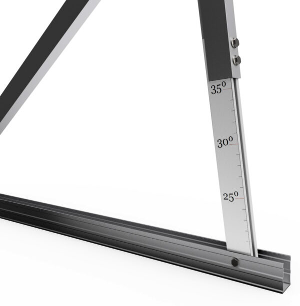 Estructura Inclinada Soporte Placas Solares Regulable 20º – 35º Cubierta Chapa Metálica 13V