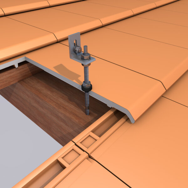 Estructura Soporte Placas Solares para Cubierta de Teja con Varilla 01V