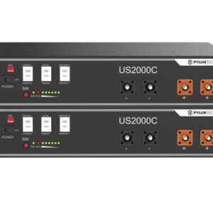 Pack 2 Baterías de Litio Pylontech US2000C 2.4 kWh 48V