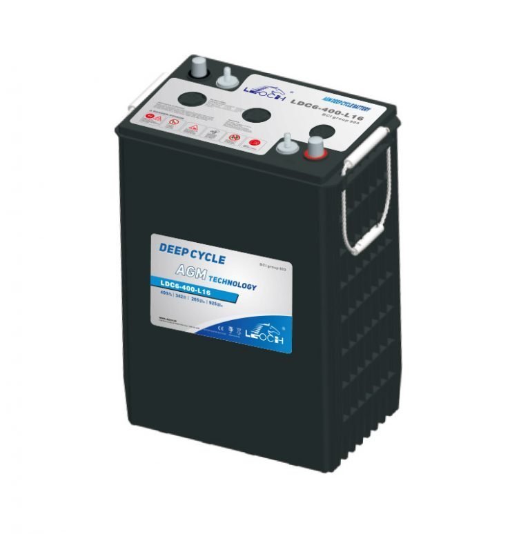 Batería AGM Leoch Deep Cycle Carbon LDC6400L16 6V 435Ah