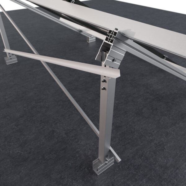 Estructura Soporte Placas Solares para Suelo Regulable 30º – 50º 14.1V