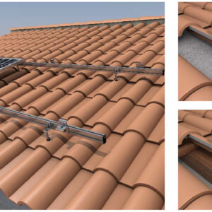 Estructura Soporte Placas Solares para Cubierta de Teja con Varilla 01H