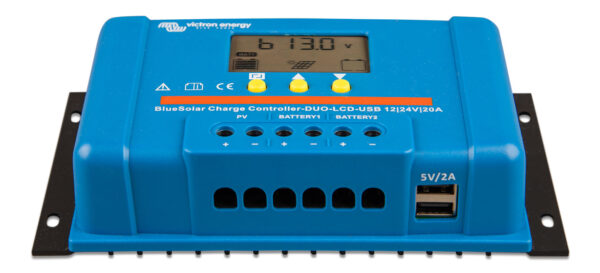 Controlador de carga BlueSolar PWM DUO LCD&USB 12/24V 20A