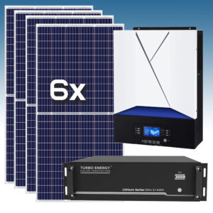 Kit Solar Fotovoltaico 8000Wh/dia con batería de Litio 5.1 kWh 48V