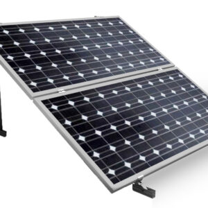 Soporte inclinado abierto para cubierta plana para 2 placas en horizontal 24H