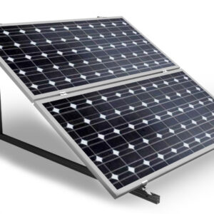 Soporte inclinado cerrado para cubierta metálica para 2 placas horizontal 25H