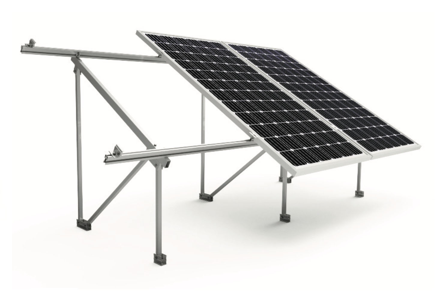 Soportes de montaje en panel solar ajustables, soportes fotovoltaicos de  inclinación de 15 a 30 grados, kit de montaje de panel solar de aleación de