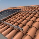 Estructura Soporte coplanar continuo con salvatejas-gancho para cubierta de teja curva 02.3V