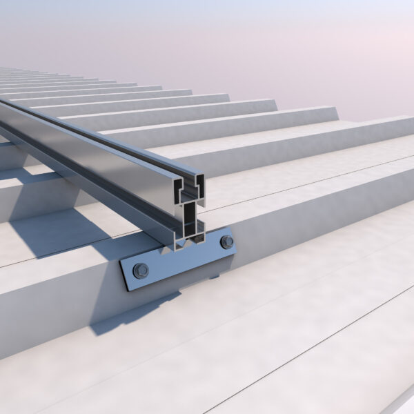 Estructura Soporte coplanar continuo fijación a chapa metálica 04V