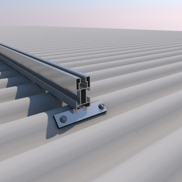 Estructura Soporte coplanar continuo fijación a chapa metálica 04V