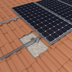 Estructura Soporte coplanar continuo atornillado salvatejas regulable 02.4V