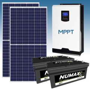 Kit Solar Fotovoltaico 3000Wh/dia Numax