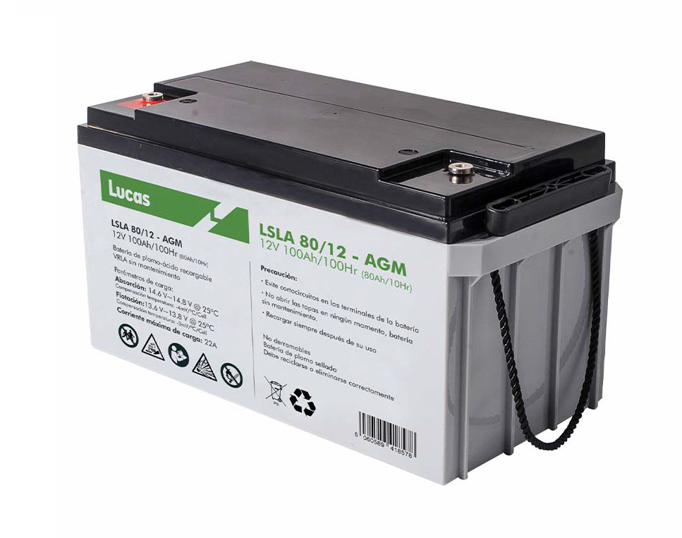 Batería AGM Lucas LSLA 80/12 12V 100Ah