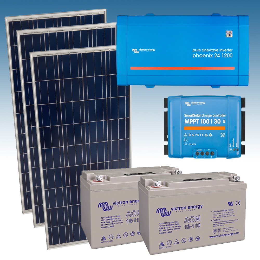 Kit Solar Fotovoltaico 1500Wh/dia Victron Energy