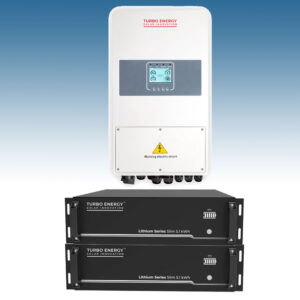 Pack 2 Baterías de Litio TE Lithium Series Slim 5,1 kWh + Inversor Híbrido Turbo Energy Series Smart 5000W 48V