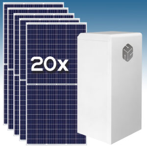 Kit Solar de Autoconsumo Trifásico 10kWp SunBox Series 10.0 con Batería de Litio 5,1kWh Turbo Energy
