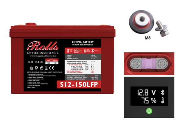 Batería de Litio Rolls S12-150LFP 12V 150Ah 1.92 kWh