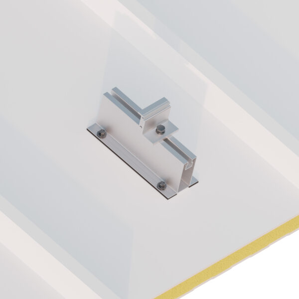 Soporte Coplanar Placas Solares Microrail Fijación a Chapa 07H