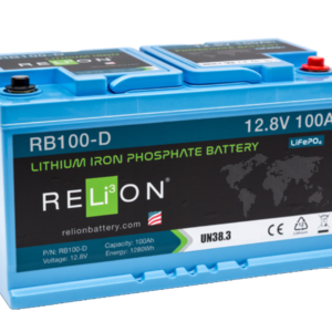Batería de Litio ReLion 12V 1280Wh 100Ah DIN 4SC LiFePO4
