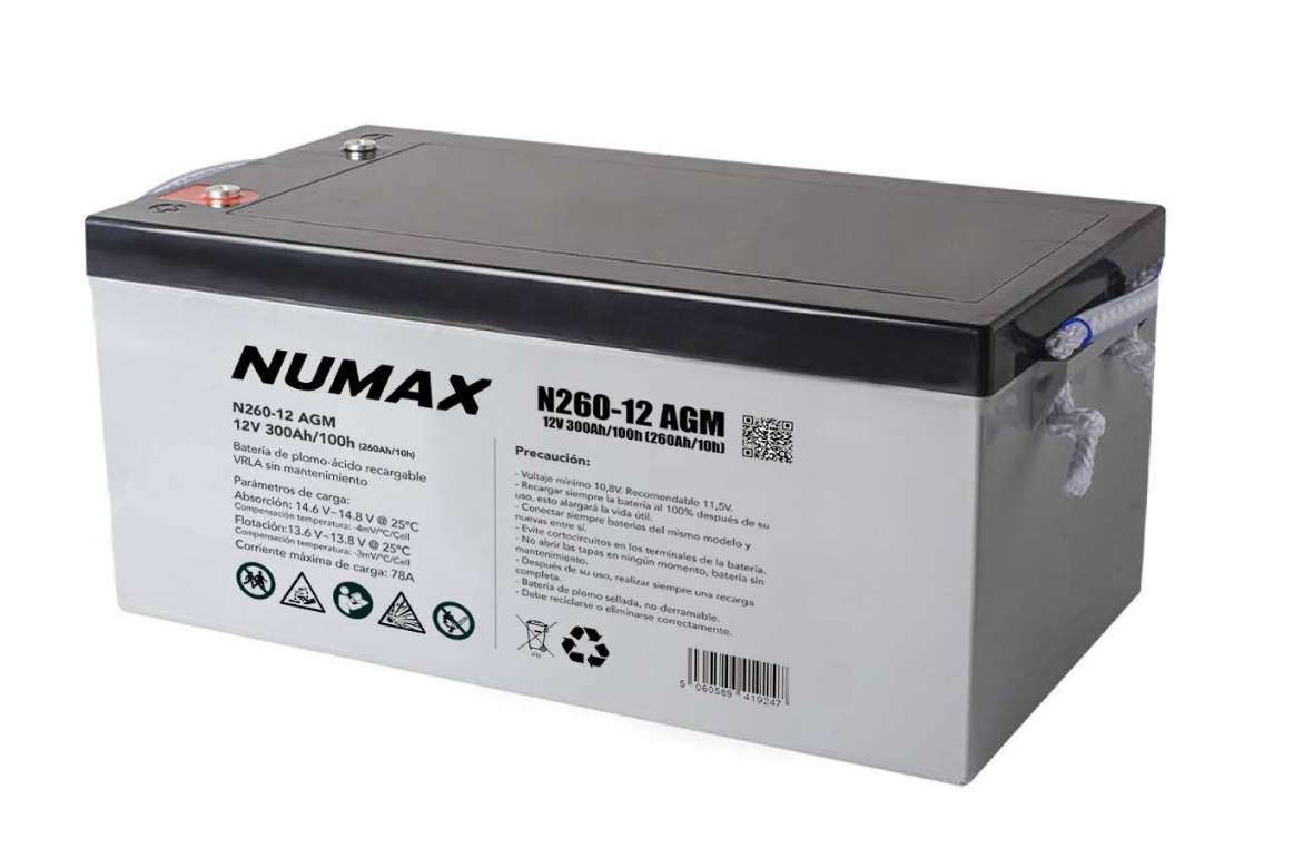 Captura de pantalla 2026-06-22 a las 9.18.31 Batería AGM Numax N260-12 AGM 12V 300Ah
