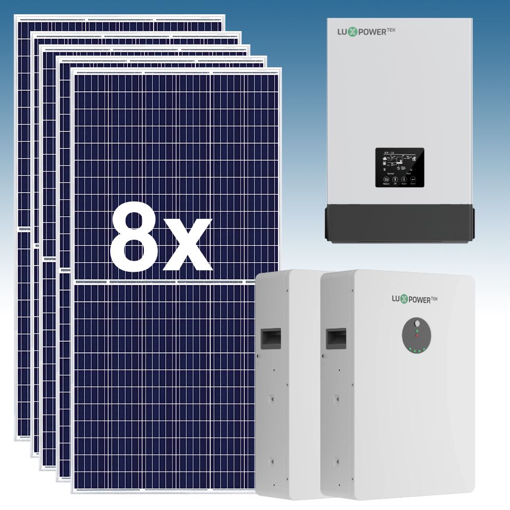 ksavh2lxgem Kit Solar Fotovoltaico 9 kWh/dia con baterías de Litio 10,24kWh 48V