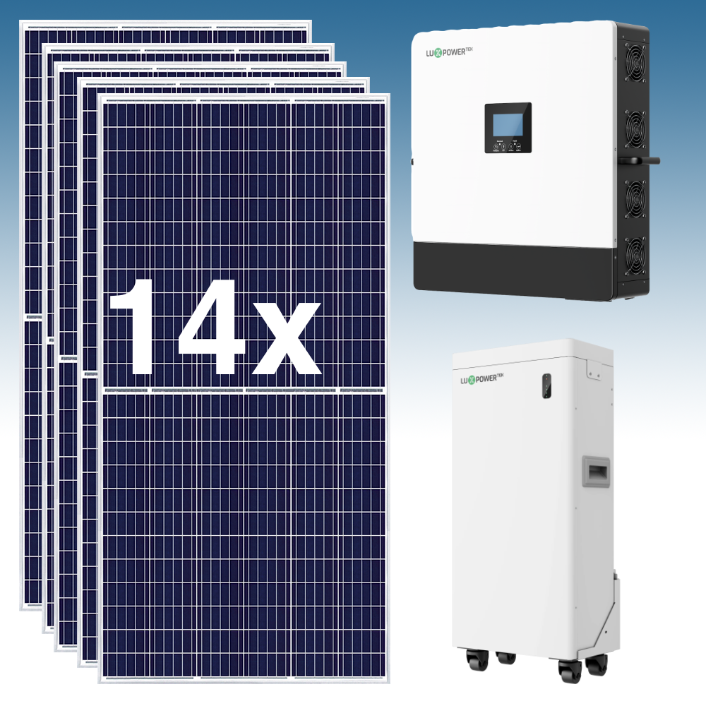 ksavhlux16 Kit Solar Fotovoltaico 20 kWh/dia con baterías de LITIO 16 kWh